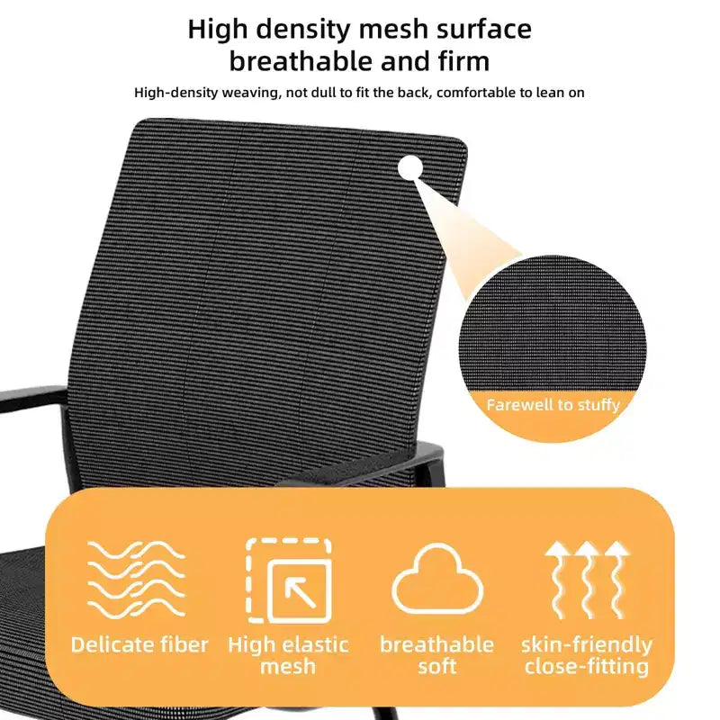 Chaise de bureau minimaliste, chaise d'ordinateur rembourrée avec cadre en métal et accoudoirs, chaise confortable pour la maison et le bureau