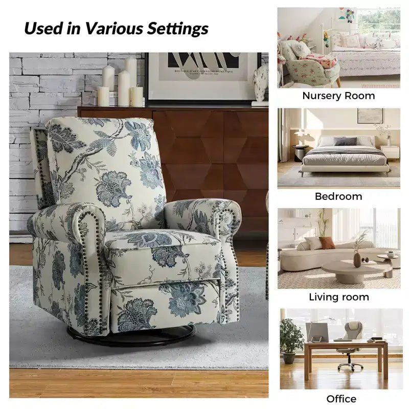 Fauteuil inclinable pivotant et coulissant manuel