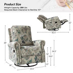 Fauteuil inclinable pivotant et coulissant manuel