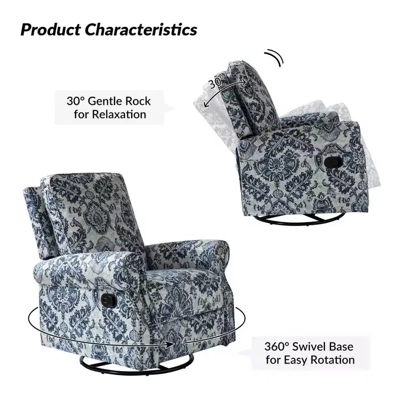 Fauteuil inclinable pivotant et coulissant manuel