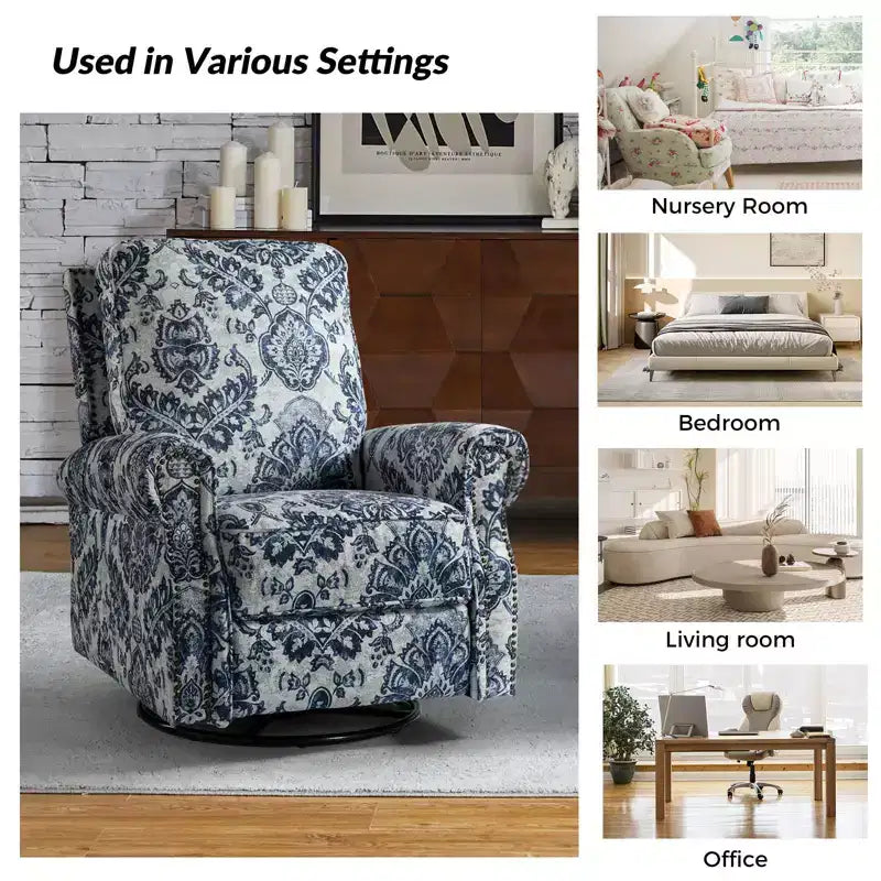Fauteuil inclinable pivotant et coulissant manuel