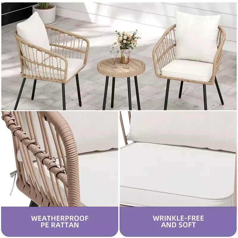 Fauteuil d'appoint moderne du milieu du siècle avec oreiller, fauteuil de salon rembourré avec table d'appoint et coussin moelleux pour le salon