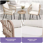 Fauteuil d'appoint moderne du milieu du siècle avec oreiller, fauteuil de salon rembourré avec table d'appoint et coussin moelleux pour le salon
