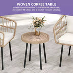 Fauteuil d'appoint moderne du milieu du siècle avec oreiller, fauteuil de salon rembourré avec table d'appoint et coussin moelleux pour le salon