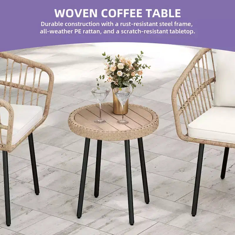 Fauteuil d'appoint moderne du milieu du siècle avec oreiller, fauteuil de salon rembourré avec table d'appoint et coussin moelleux pour le salon