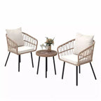 Fauteuil d'appoint moderne du milieu du siècle avec oreiller, fauteuil de salon rembourré avec table d'appoint et coussin moelleux pour le salon