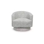 Fauteuil d'appoint pivotant à 360 degrés gris pierre