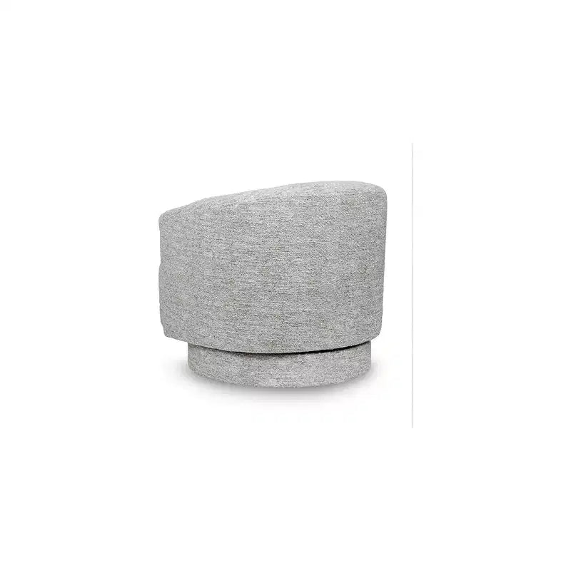 Fauteuil d'appoint pivotant à 360 degrés gris pierre