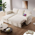 Dyonery 81 Sleeper Sofa Bed with Pull Out Bed L Shaped Couch Sectional Sleeper Sofa