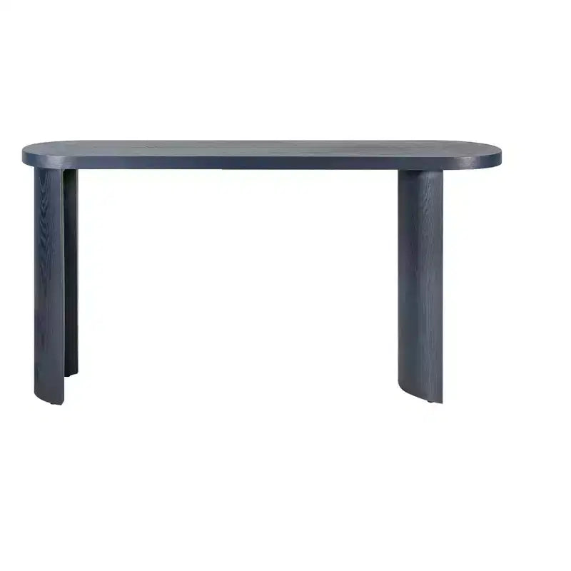 Table d'entrée moderne de 60 pouces avec pieds incurvés, longue console avec plateau épais, table d'appoint pour salon, couloir