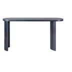 Table d'entrée moderne de 60 pouces avec pieds incurvés, longue console avec plateau épais, table d'appoint pour salon, couloir