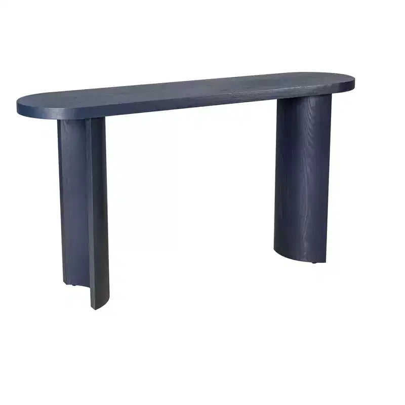 Table d'entrée moderne de 60 pouces avec pieds incurvés, longue console avec plateau épais, table d'appoint pour salon, couloir