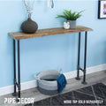 Pieds de console en H pour tuyau de 1,9 cm, 24,76 cm L - lot de 2