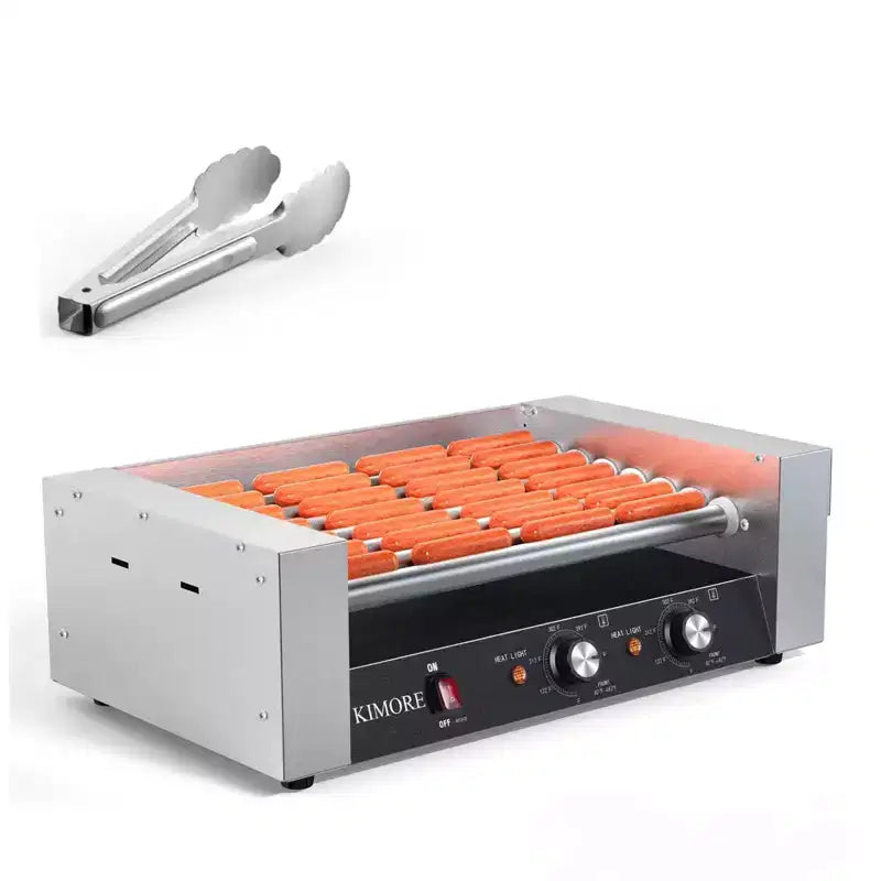 Machine à hot-dogs professionnelle avec grill à rouleaux et double contrôle de la température
