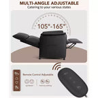 Fauteuil inclinable, canapé inclinable électrique réglable en cuir PU pour adultes avec télécommande
