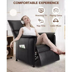 Fauteuil inclinable, canapé inclinable électrique réglable en cuir PU pour adultes avec télécommande