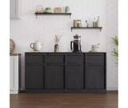Bahut avec tiroirs, grand buffet à café avec rangement, buffet moderne en bois pour cuisine et salle à manger