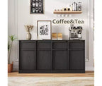 Bahut avec tiroirs, grand buffet à café avec rangement, buffet moderne en bois pour cuisine et salle à manger
