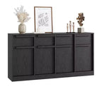 Bahut avec tiroirs, grand buffet à café avec rangement, buffet moderne en bois pour cuisine et salle à manger