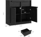 Bahut avec tiroirs, grand buffet à café avec rangement, buffet moderne en bois pour cuisine et salle à manger