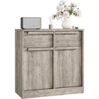 Bahut avec tiroirs, grand buffet à café avec rangement, buffet moderne en bois pour cuisine et salle à manger