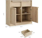 Bahut avec tiroirs, grand buffet à café avec rangement, buffet moderne en bois pour cuisine et salle à manger