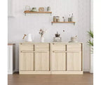 Bahut avec tiroirs, grand buffet à café avec rangement, buffet moderne en bois pour cuisine et salle à manger