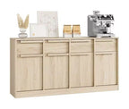 Bahut avec tiroirs, grand buffet à café avec rangement, buffet moderne en bois pour cuisine et salle à manger