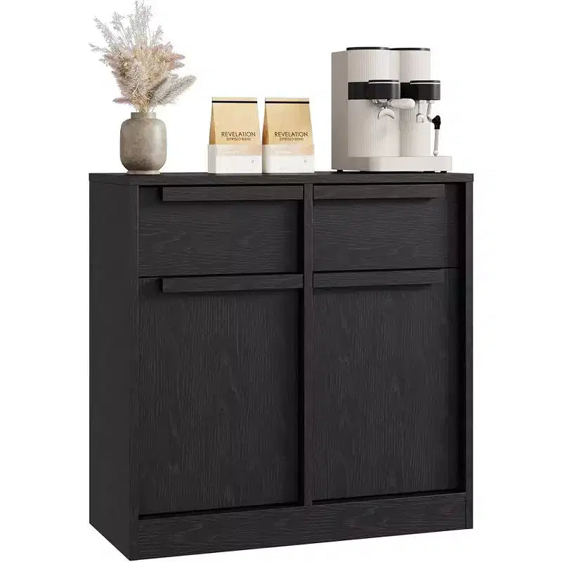 Bahut avec tiroirs, grand buffet à café avec rangement, buffet moderne en bois pour cuisine et salle à manger