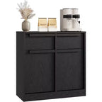Bahut avec tiroirs, grand buffet à café avec rangement, buffet moderne en bois pour cuisine et salle à manger