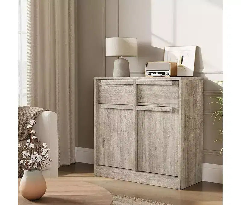 Bahut avec tiroirs, grand buffet à café avec rangement, buffet moderne en bois pour cuisine et salle à manger