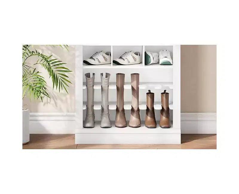 Meuble à chaussures 10 niveaux en bois robuste, peut contenir 30 paires pour l'entrée