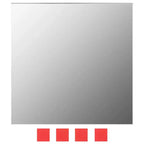 Miroir Mural Verre Transparent Petites Incrustations Décoratives