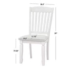 Ensemble de salle à manger extensible 5 pièces style ferme noyer/blanc