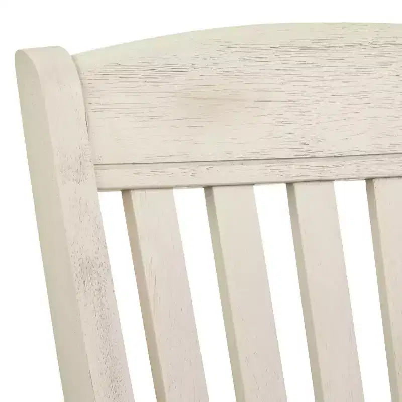 Ensemble de salle à manger extensible 5 pièces style ferme noyer/blanc