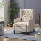 Keating Traditional Wingback Recliner: Pushback, Tufted, Plywood Frame - Christopher Knight Home