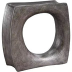 Uttermost Industrial Antique Silver Accent Side End Table 24 x 8 1/2 Sculptural Frame for Living Room Bedroom Bedside Entryway