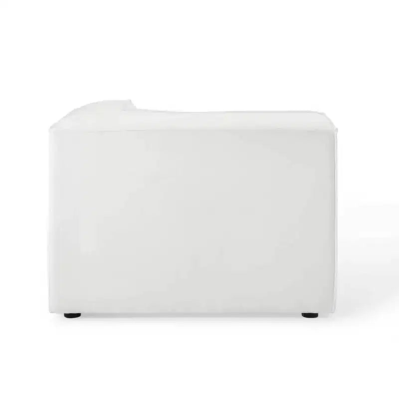 Banc moderne en cuir véritable avec piètement en métal en forme de X