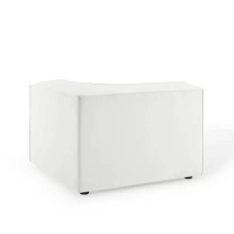 Banc moderne en cuir véritable avec piètement en métal en forme de X