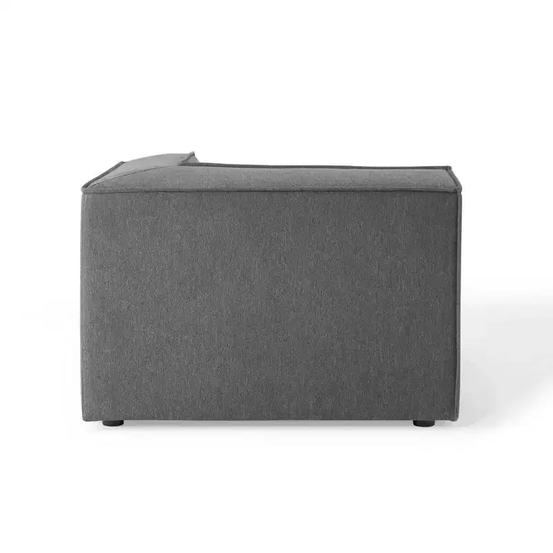 Banc moderne en cuir véritable avec piètement en métal en forme de X
