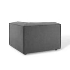 Banc moderne en cuir véritable avec piètement en métal en forme de X