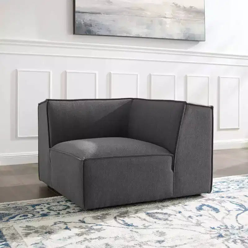 Banc moderne en cuir véritable avec piètement en métal en forme de X