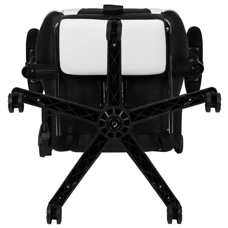 Fauteuil de jeu ergonomique Racing avec dossier inclinable et repose-pieds en similicuir rouge