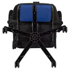 Fauteuil de jeu ergonomique Racing avec dossier inclinable et repose-pieds en similicuir rouge