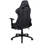 Fauteuil de jeu ergonomique Racing avec dossier inclinable et repose-pieds en similicuir rouge