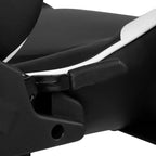 Fauteuil de jeu ergonomique Racing avec dossier inclinable et repose-pieds en similicuir rouge