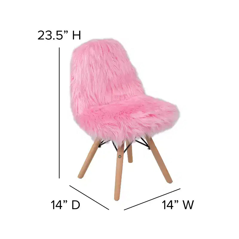Fauteuil enfant Shaggy Dog – Chaise de bureau – Chaise de salle de jeux