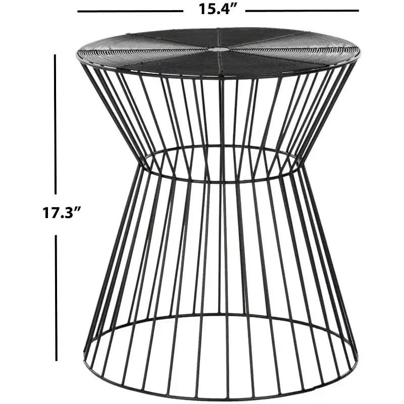 Tabouret en fil de fer