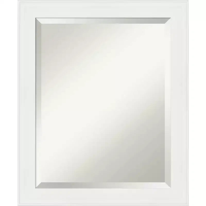 Vanity White Framed Bathroom Vanity Wall Mirror - Amanti Art