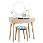Miroir de courtoisie avec 8 ampoules dimmables, éclairage Noir Blanc Naturel